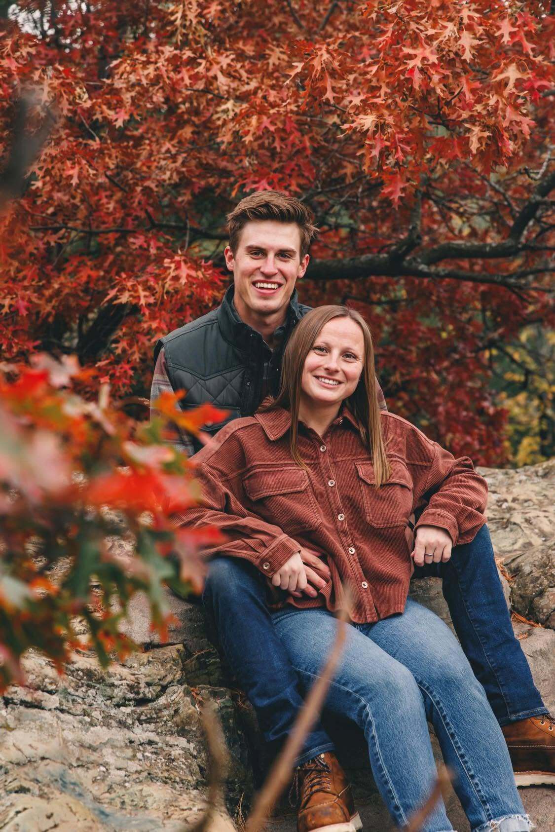 Jordan LaVine, owner of JL Landworx, in an outdoor fall portrait